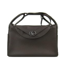 High Quality Replica Hermes Lindy 34CM Shoulder Bag Dark Coffee - Click Image to Close